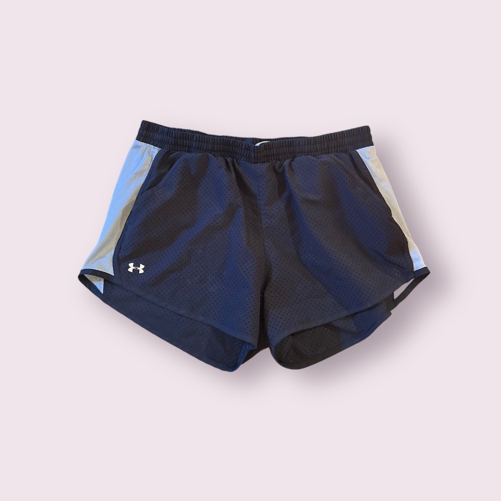 Black and Grey Mesh Under Armour Shorts